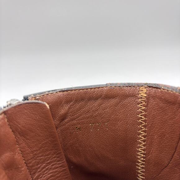 Alohas South Edge Python Two Tone Heeled Ankle Boots Women's 41 - Picture 10 of 11